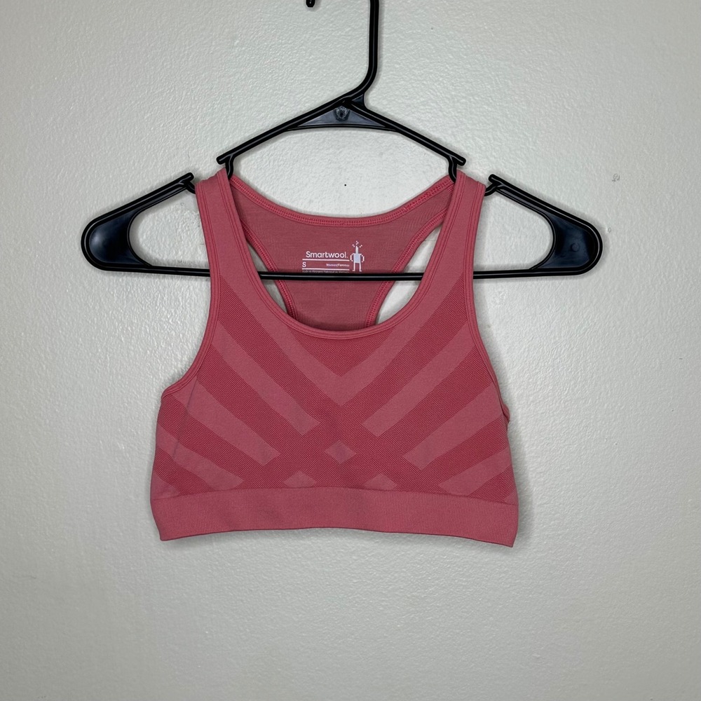Smartwool Seamless Racerback Sports Bra Wool Blend size Small